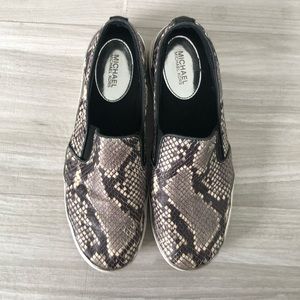 Michael Kors Snake Embossed Sneakers